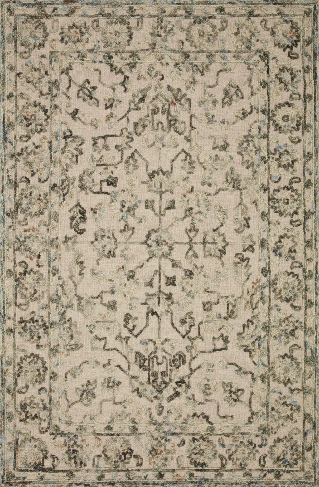 Halle Hae-05 Grey/Sky Rug - Baconco