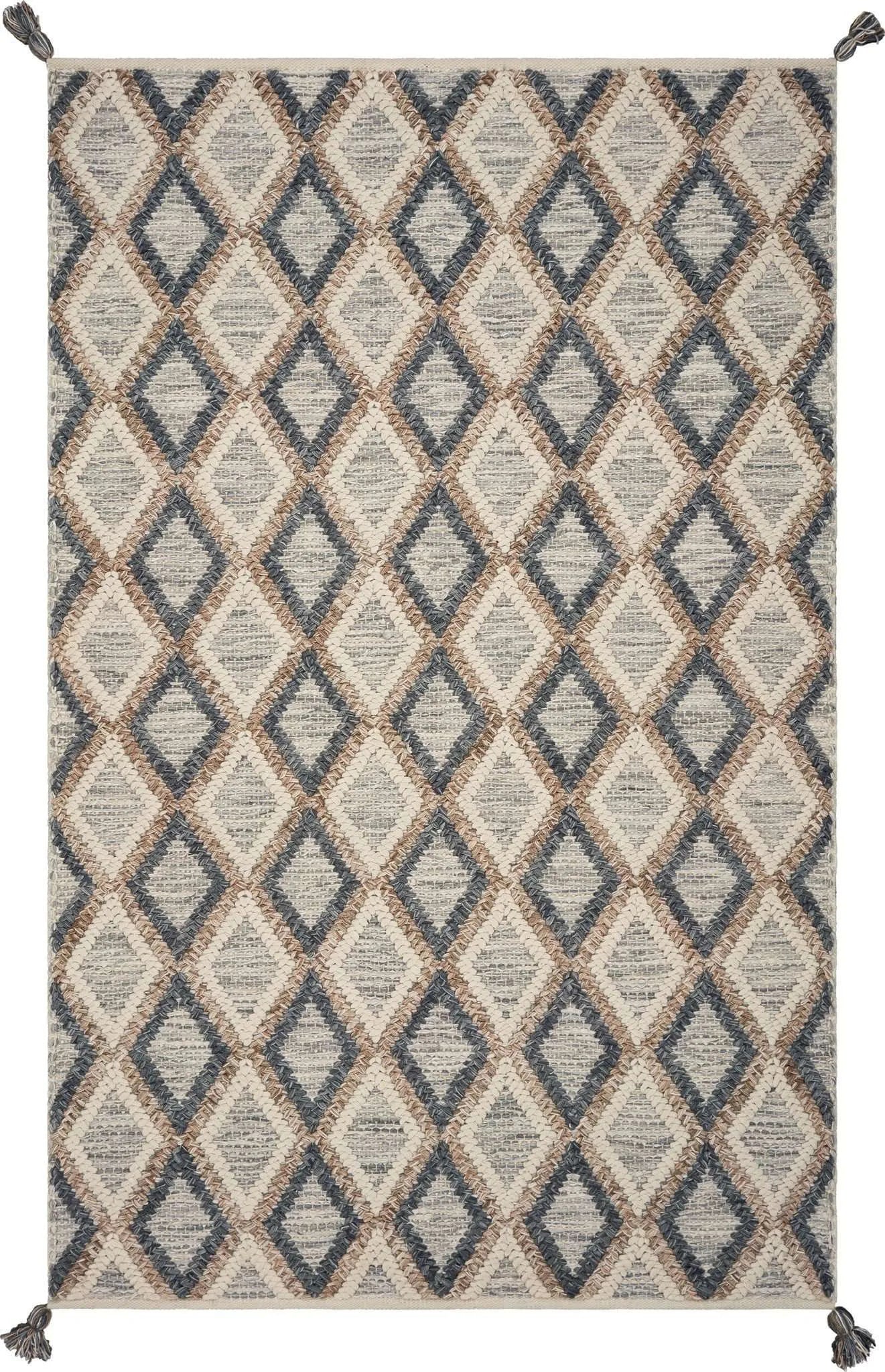 Hang Ten Malibu 850 Newport Beach Slate Beige Rug - Baconco