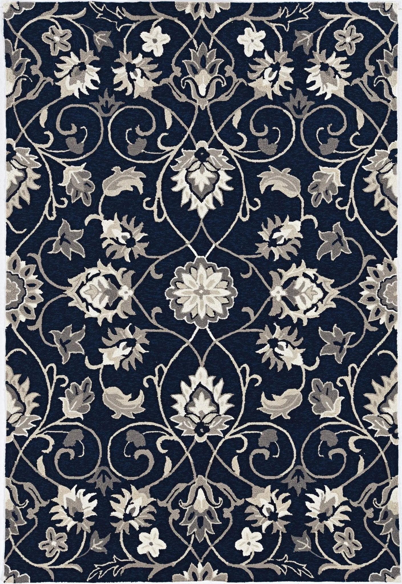 Harbor 4206 Manor Navy Rug - Baconco