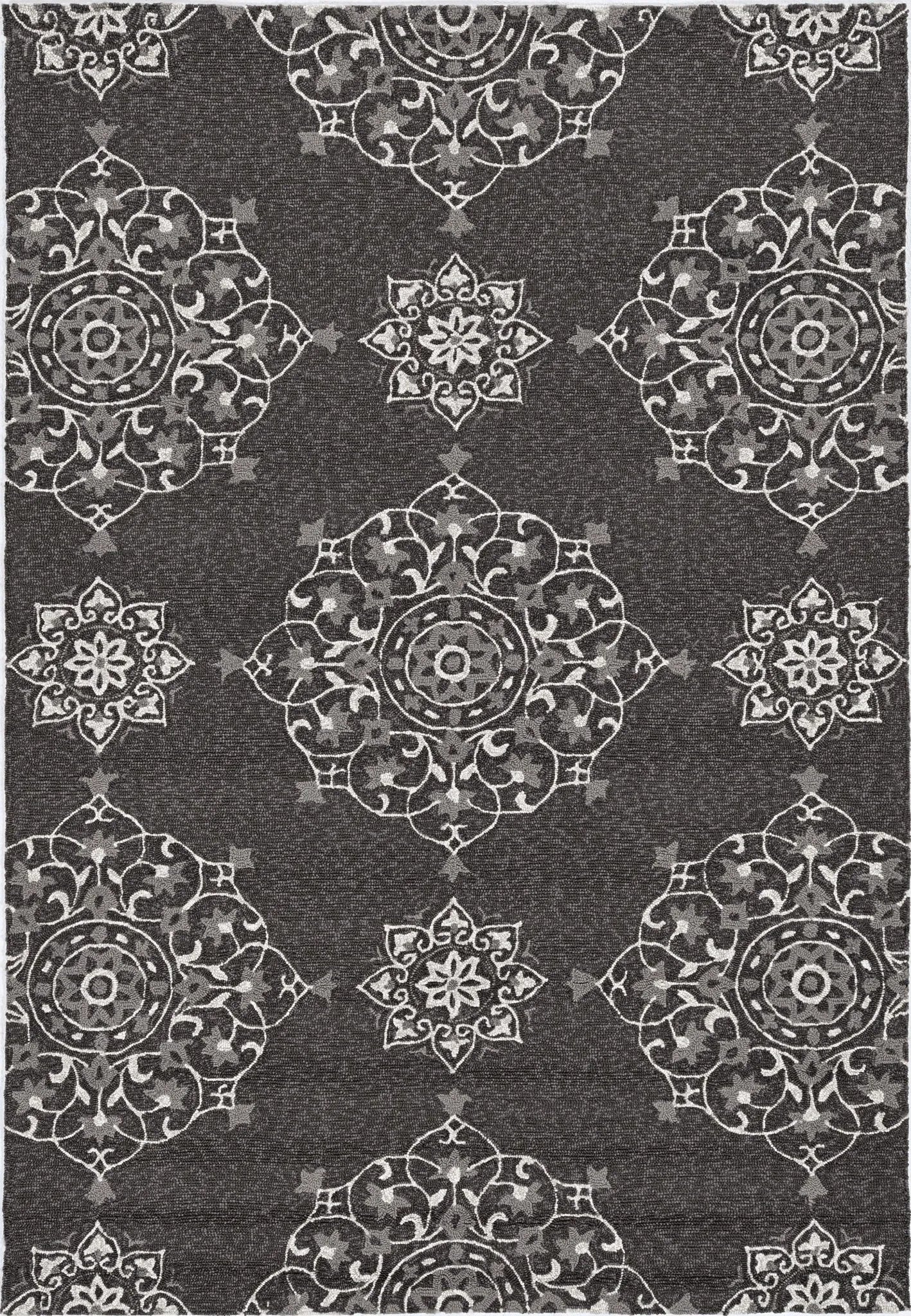 Harbor 4207 Courtyard Charcoal Rug - Baconco