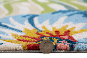 Harbor 4249 Ivory Tropical Rug - Baconco