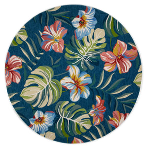 Harbor 4250 Blue Tropical Rug - Baconco