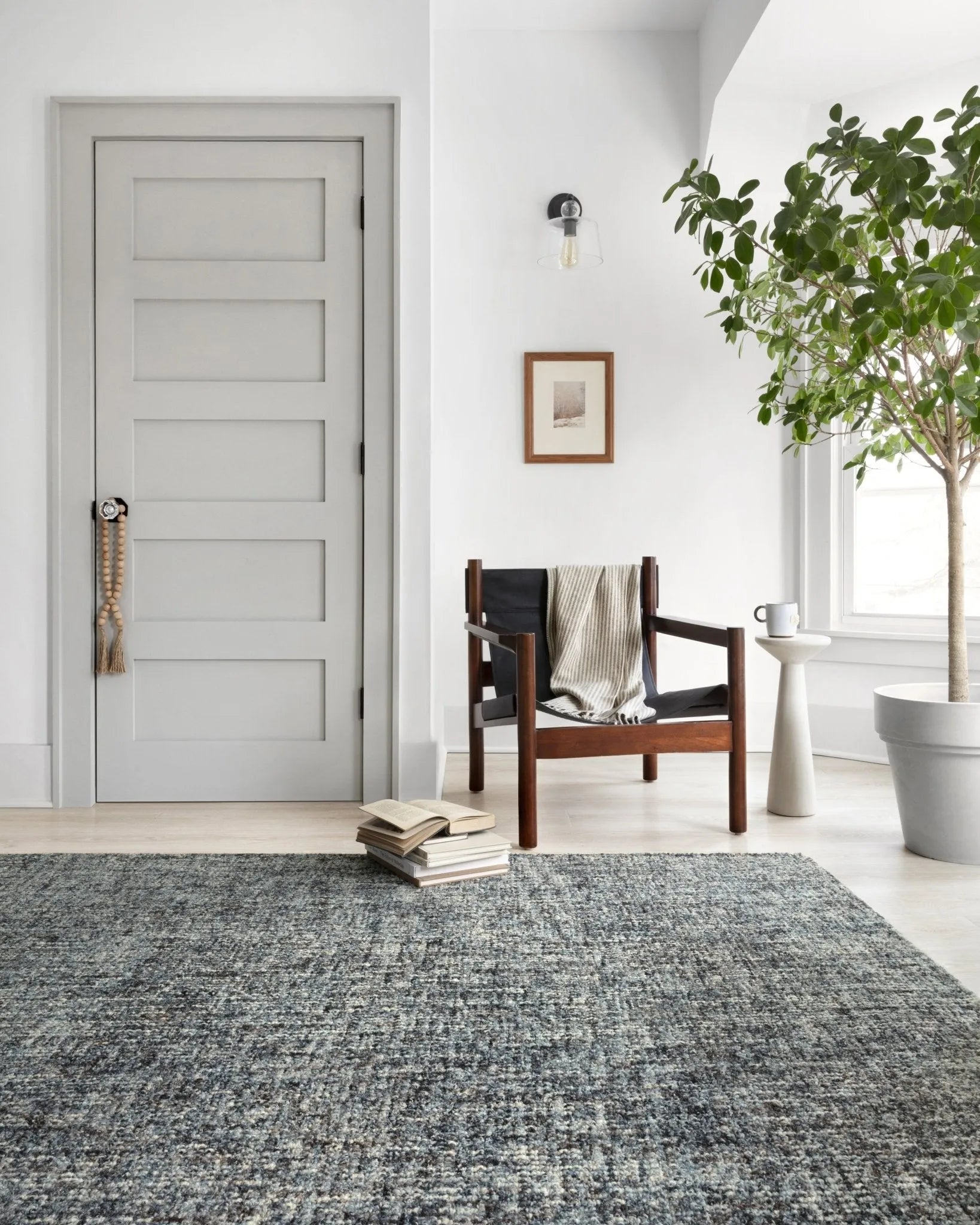 Harlow HLO-01 Denim / Charcoal Rug - Baconco