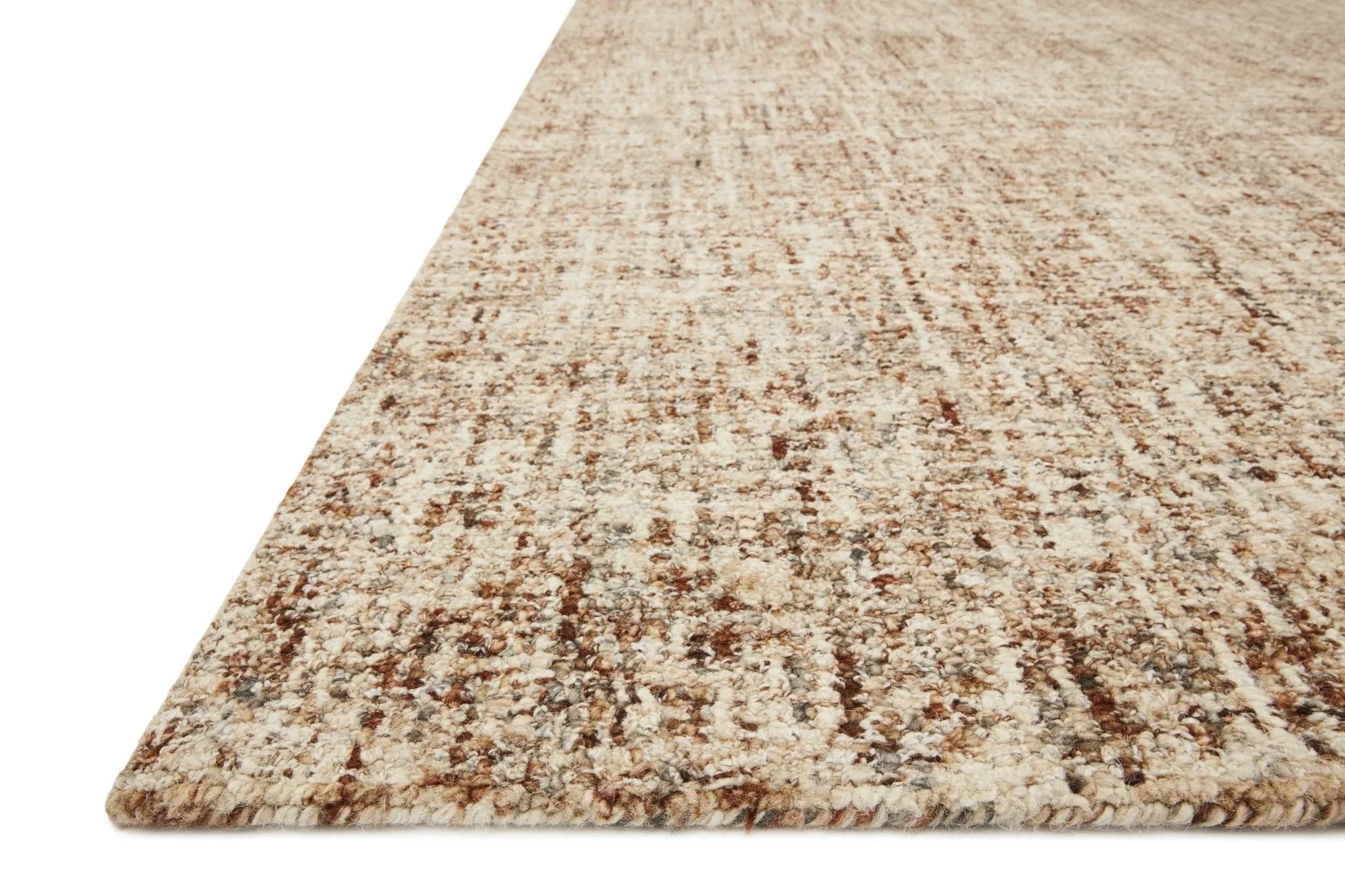 Harlow HLO-01 Rust / Charcoal Rug - Baconco