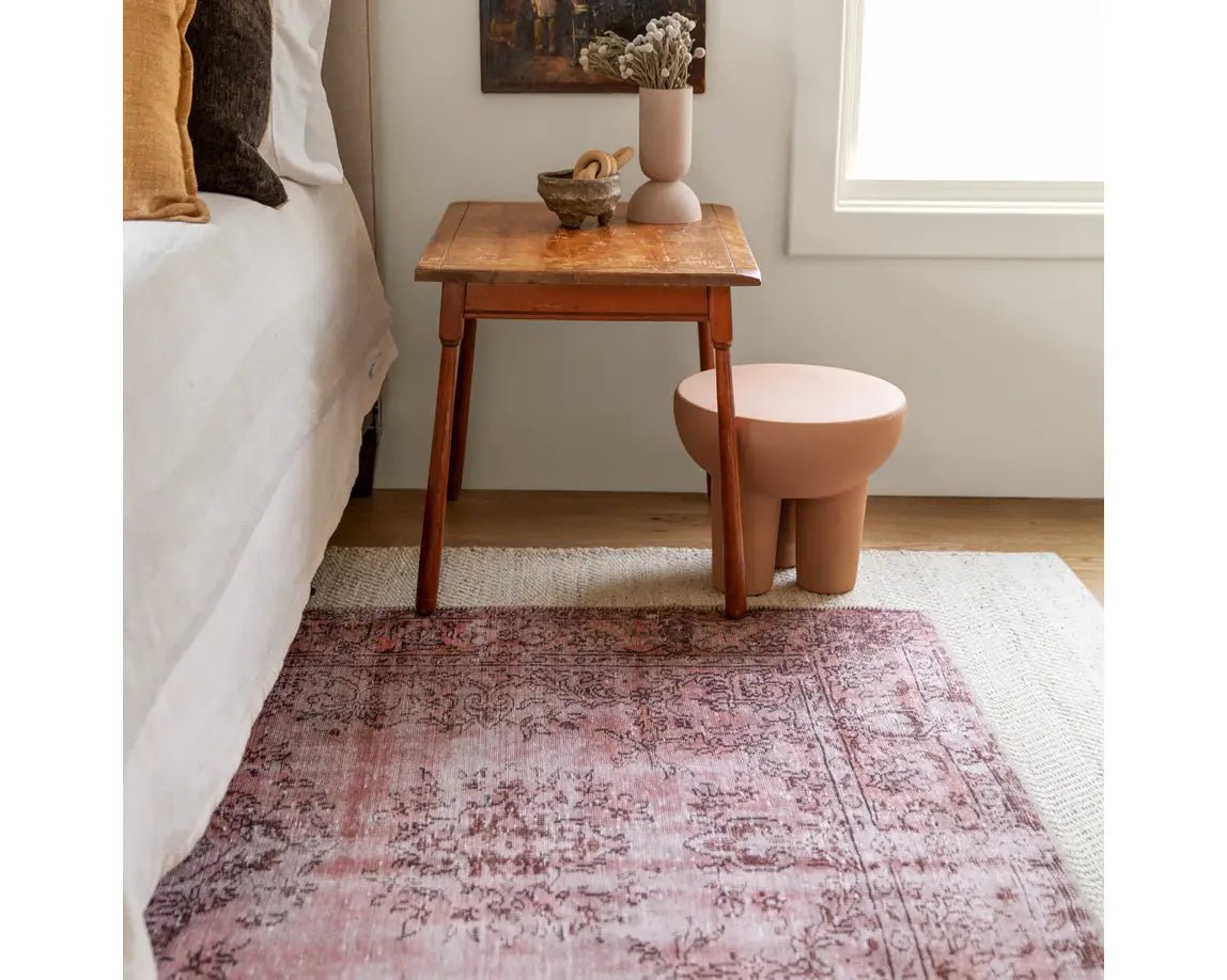 Harman HBL02 Rose/Maroon Rug - Baconco