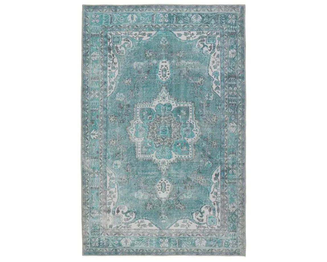 Harman HBL05 Turquoise/Green Rug - Baconco