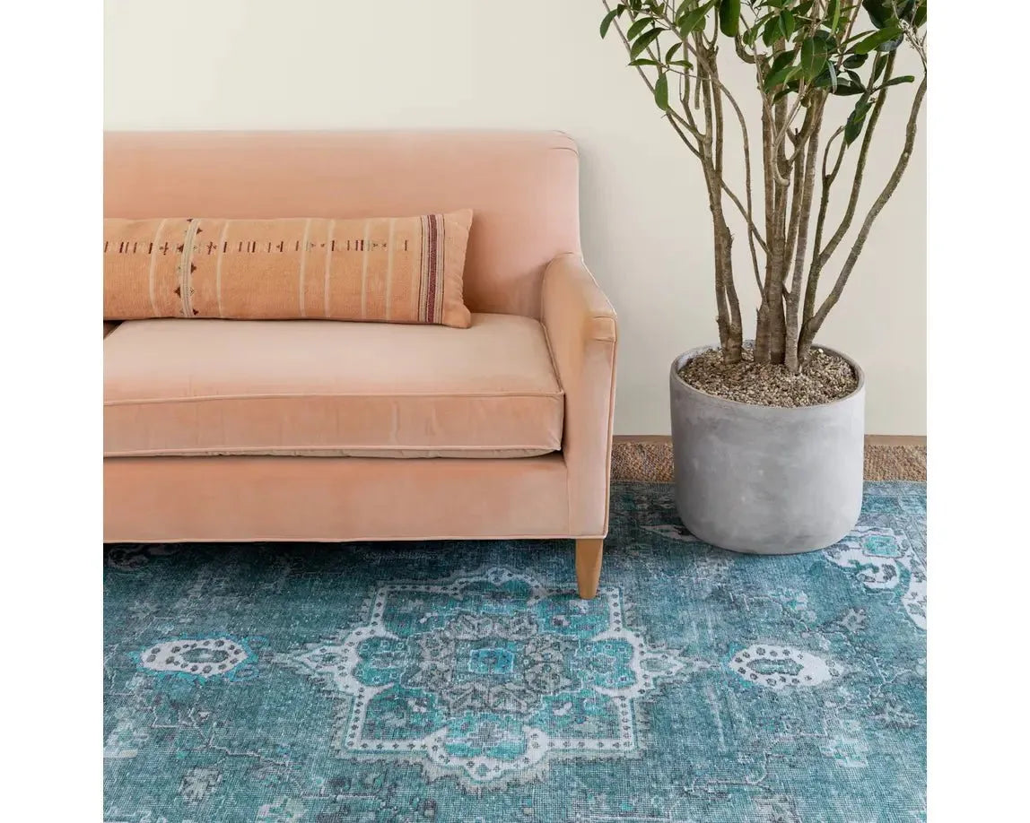 Harman HBL05 Turquoise/Green Rug - Baconco