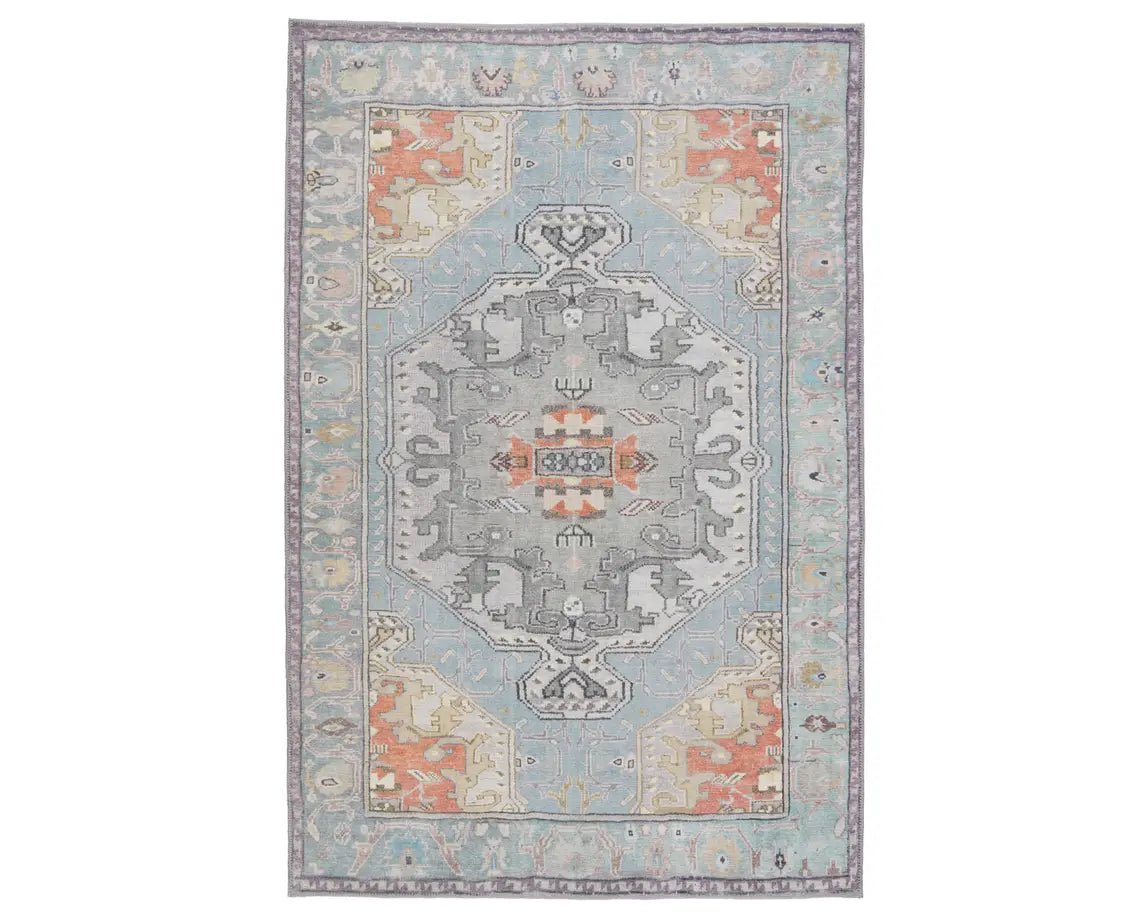 Harman HBL07 Blue/Silver Rug - Baconco