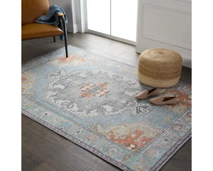 Harman HBL07 Blue/Silver Rug - Baconco