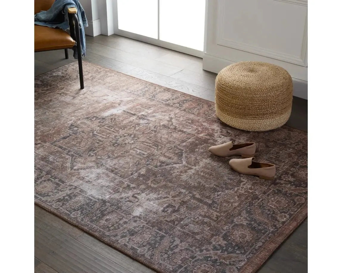 Harman HBL10 Brown/Blue Rug - Baconco