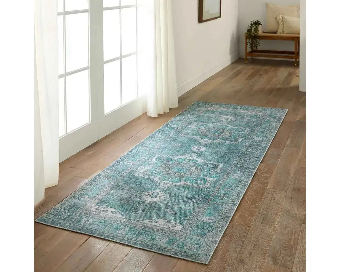 Harman Hold HHBO2 Green/Turquoise Rug - Baconco