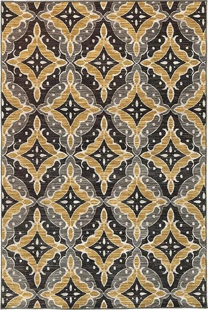 Harper 46181 Charcoal/Gold Rug - Baconco