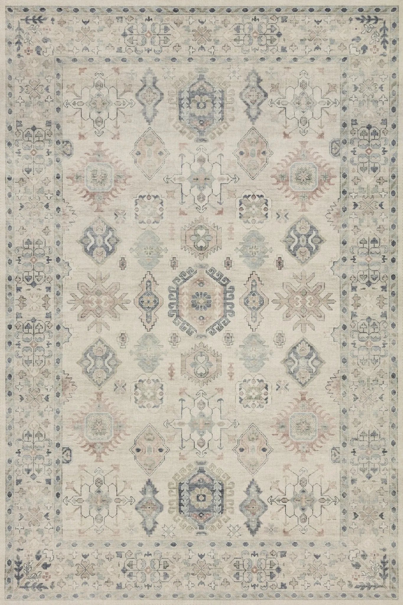 Hathaway Hth-04 Beige/Multi Rug - Baconco