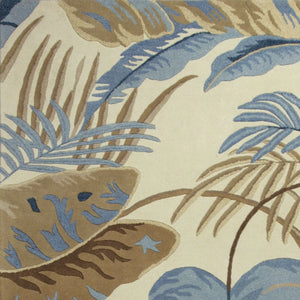 Havana 2624 Rainforest Ivory/Blue Rug - Baconco