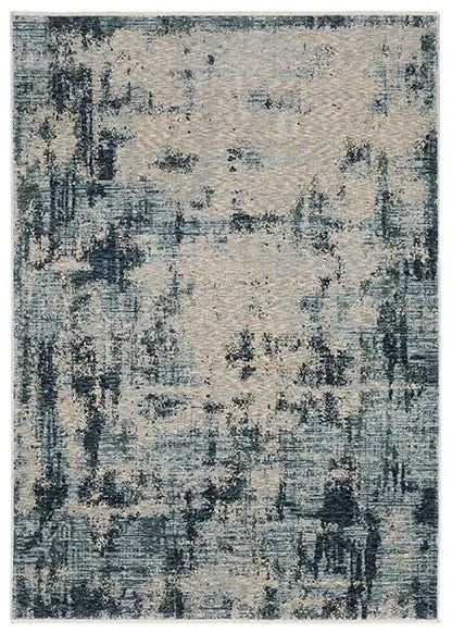 Hayden HAY04 Blue/Beige Rug - Baconco