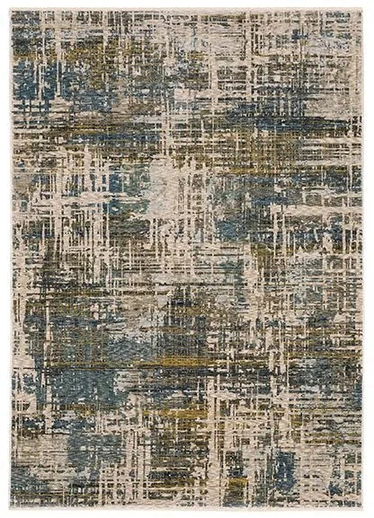 Hayden HAY05 Blue/Gold Rug - Baconco