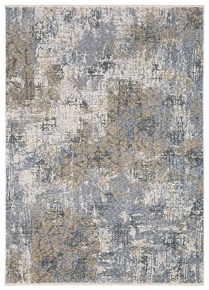 Hayden HAY08 Blue/Beige Rug - Baconco