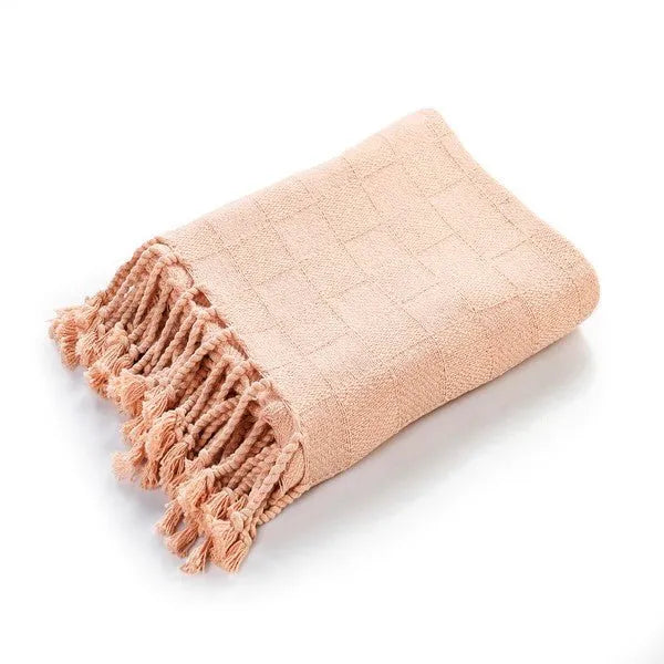 Heather 80213PCH Peach Throw Blanket - Baconco