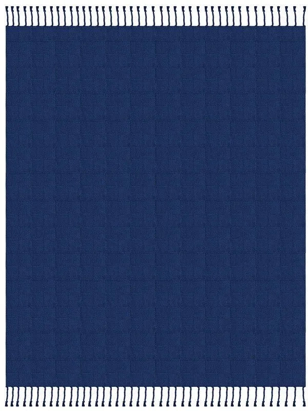 Heather 80218TNV True Navy Throw Blanket - Baconco