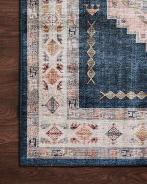 Heidi Hei-03 Denim/Blush Rug - Baconco