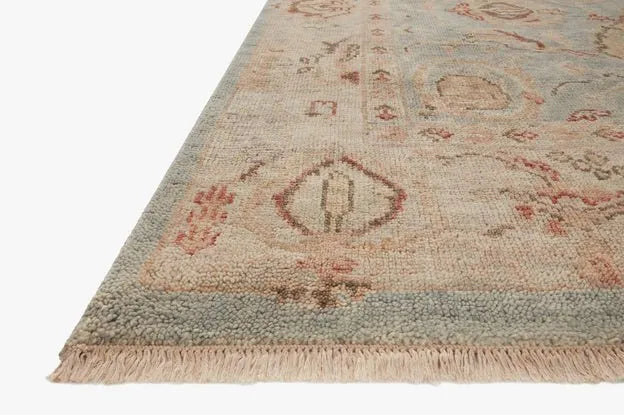 Helena HEL-01 Light Blue/Beige Rug - Baconco