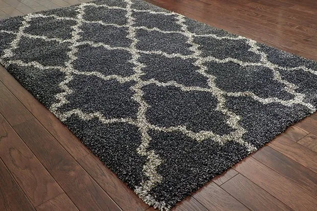 Henderson 92k Charcoal/ Grey Rug - Baconco