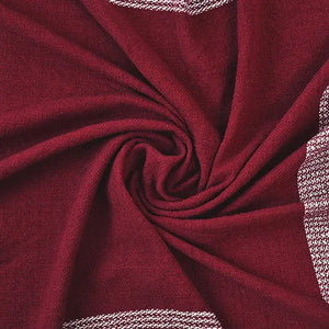 Highland 80284RRW Rio Red/White Throw Blanket - Baconco