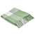 Highland 80285PGW Pastel Green/White Throw Blanket - Baconco