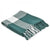 Highland 80289BSW Blue Spruce/White Throw Blanket - Baconco