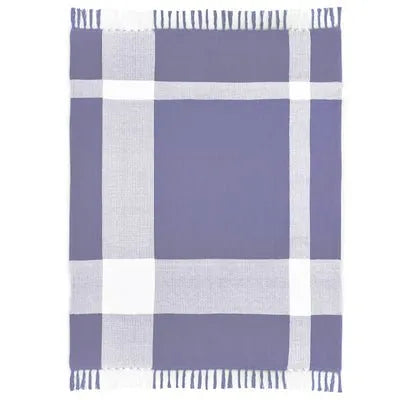 Highland 80290PHW Purple Heather/White Throw Blanket - Baconco