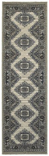 Highlands 6658b Beige/ Grey Rug - Baconco