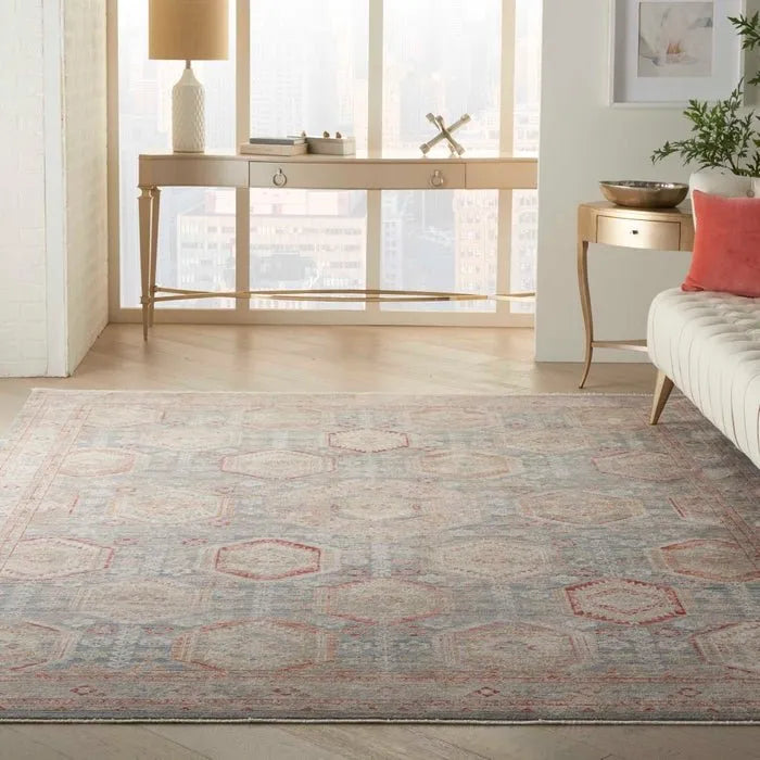 Homestead HMS01 Light Blue Multi Rug - Baconco