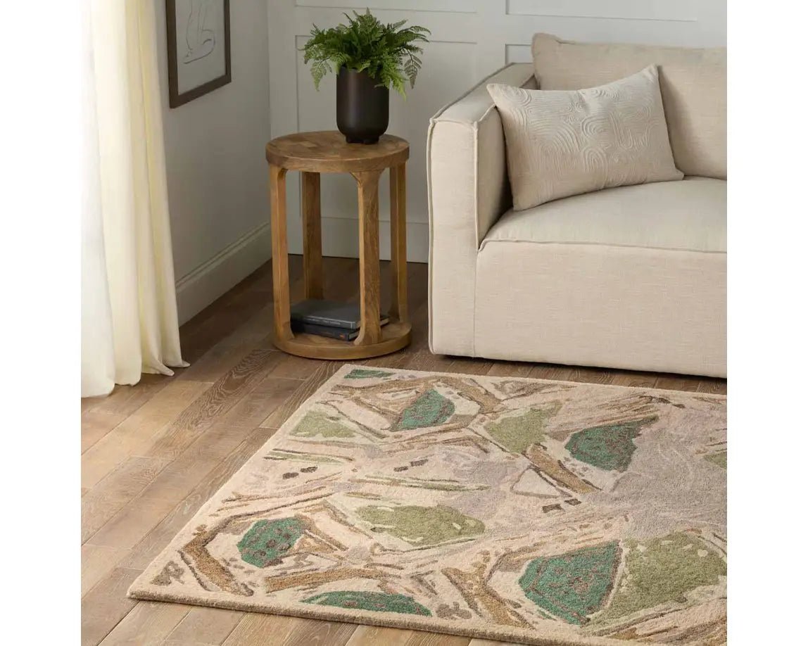 Honeycomb HNC02 Green/Taupe Rug - Baconco