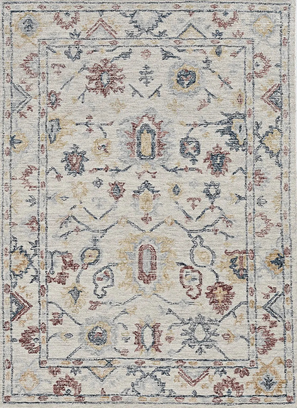 Hudson 2460 Medina Ivory Rug - Baconco