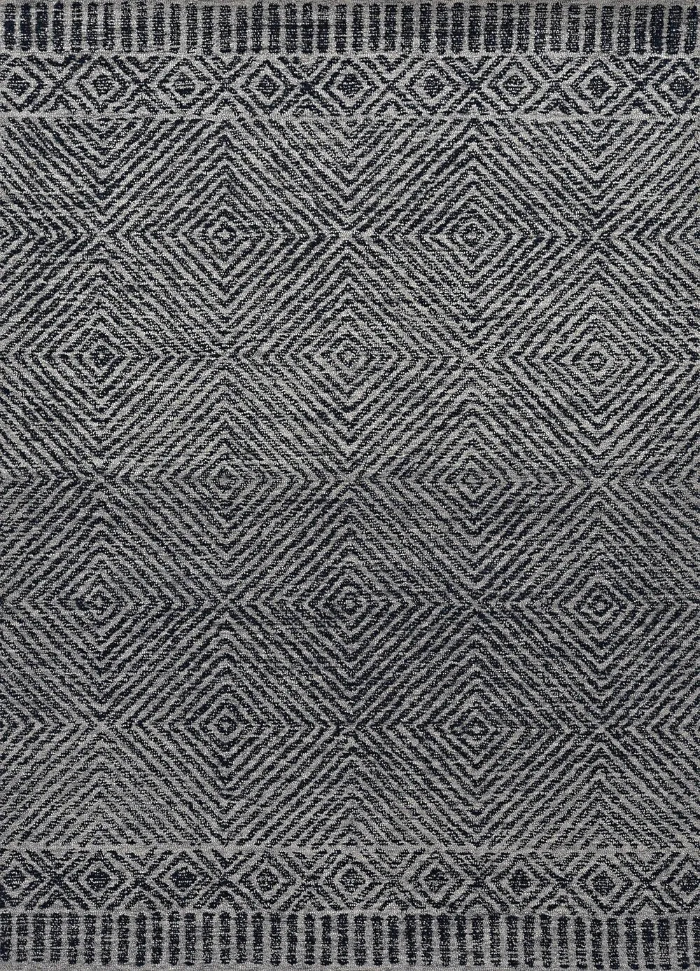 Hudson 2463 Retreat Grey/Black Rug - Baconco