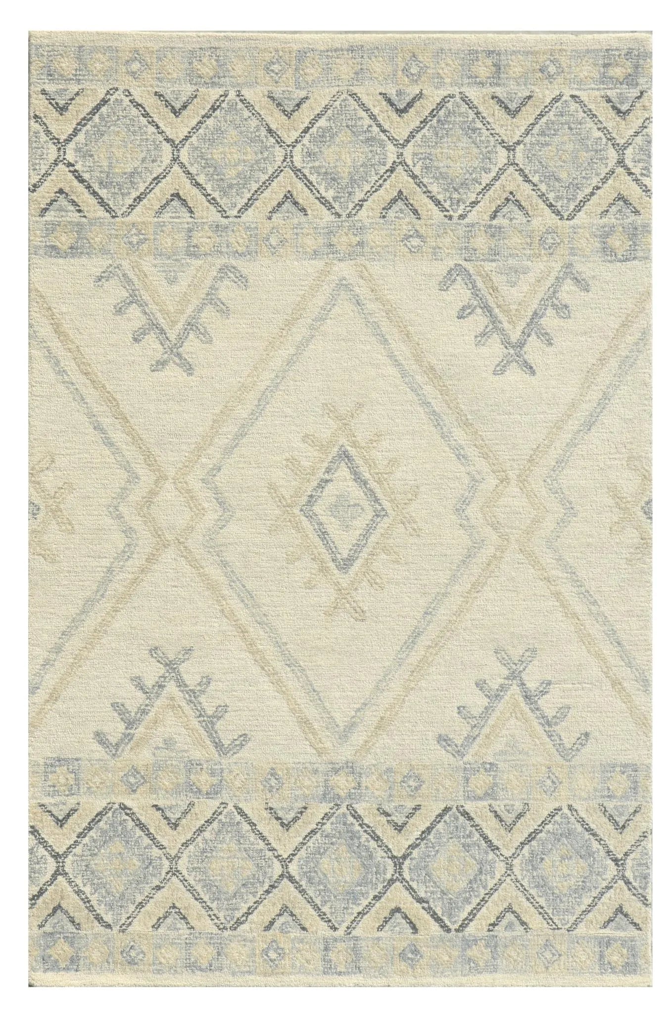 Hudson 2468 Ivory/Taupe Southwest Rug - Baconco