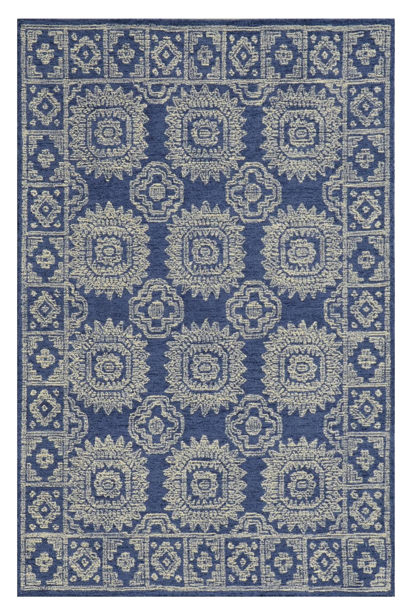 Hudson 2469 Navy Suzani Rug - Baconco