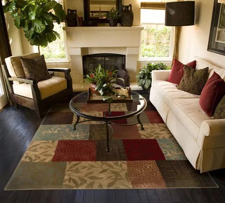 Hudson 30C Green/ Red Rug - Baconco