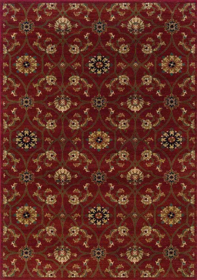 Hudson 3299A Red/ Brown Rug - Baconco