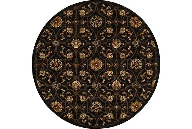 Hudson 3299B Black Brown Rug - Baconco