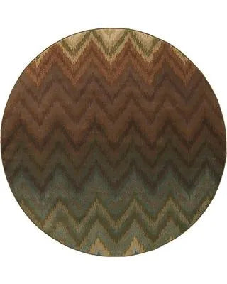 Hudson 3458A Brown/ Multi Rug - Baconco