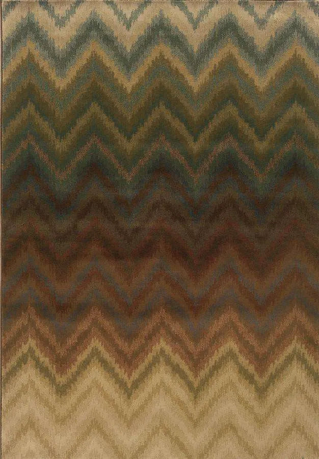 Hudson 3458A Brown/ Multi Rug - Baconco