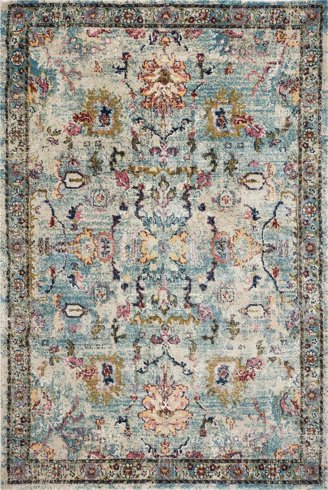 Hue 4705 Farrah Lt Blue Rug - Baconco