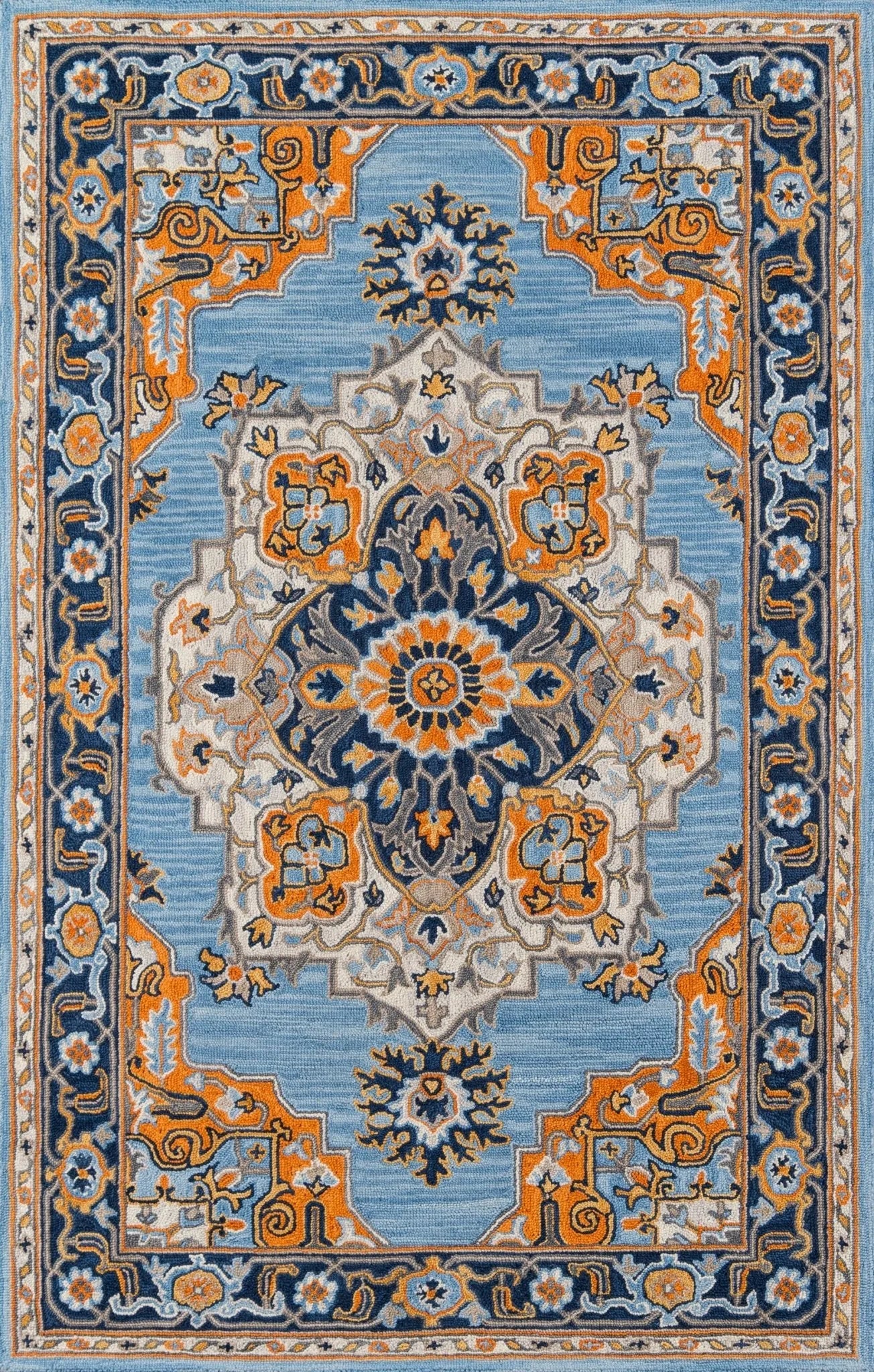 Ibiza IBI-1 Blue Rug - Baconco