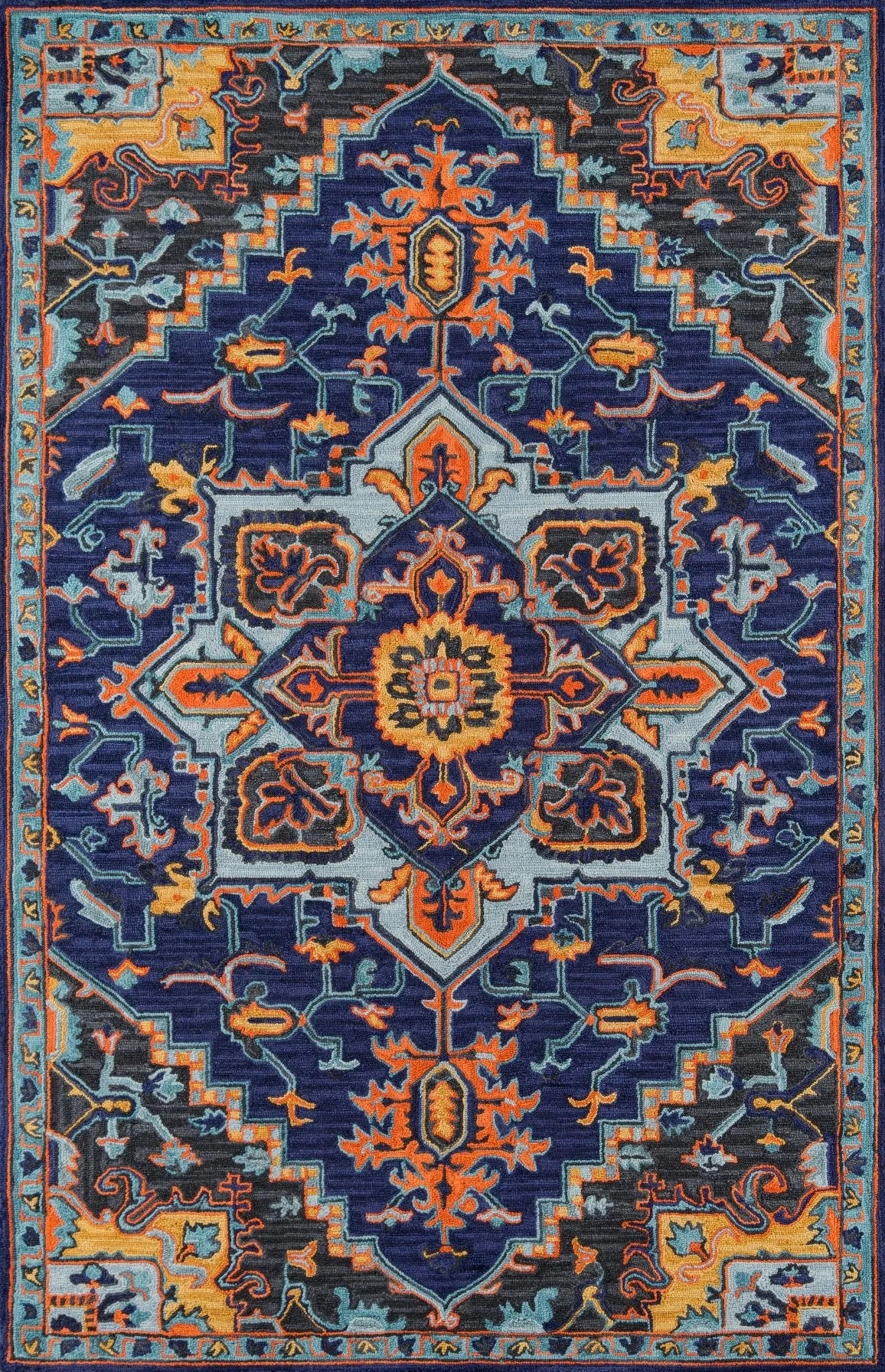 Ibiza IBI-2 Navy Rug - Baconco