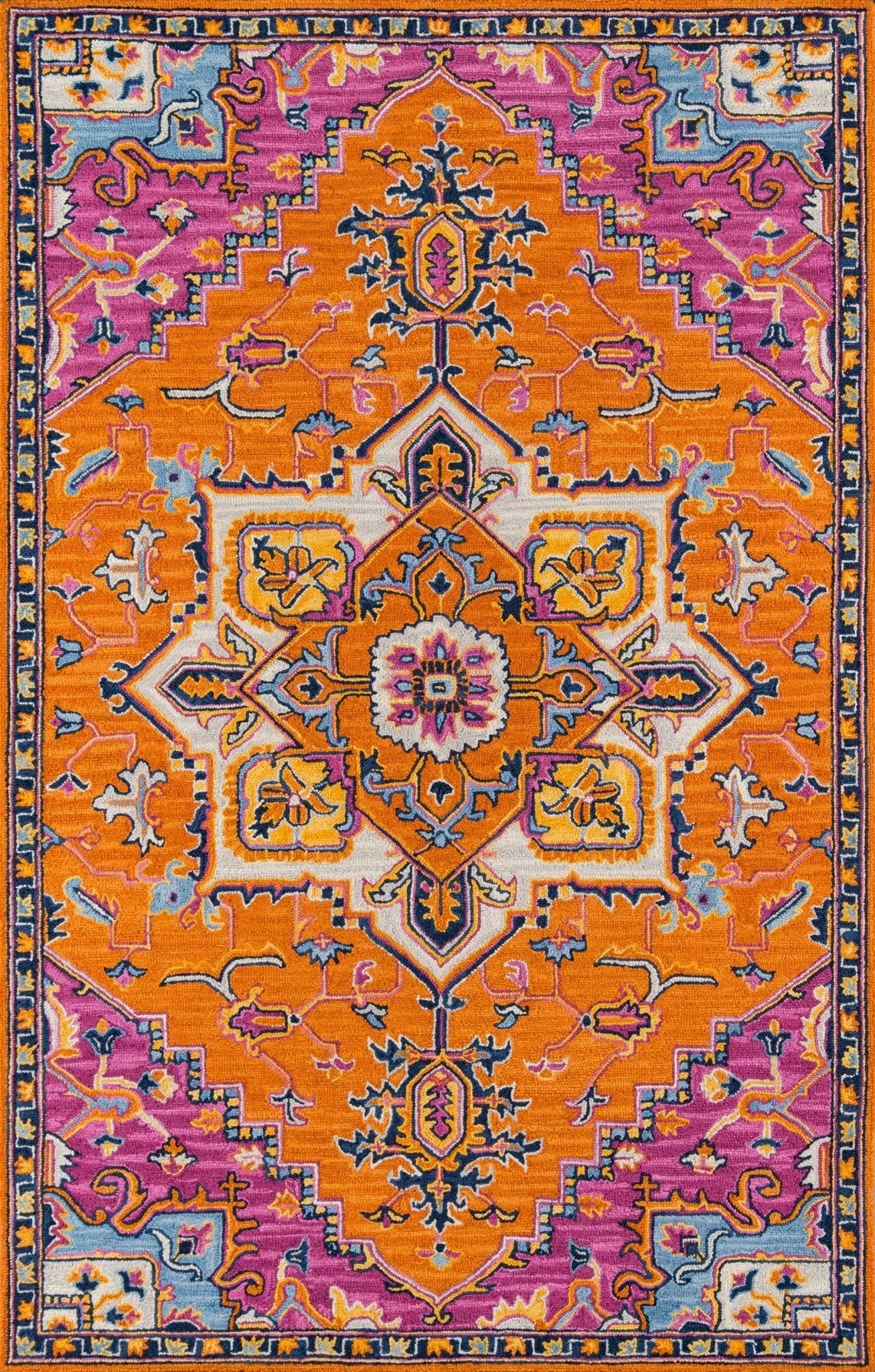 Ibiza IBI-2 Orange Rug - Baconco