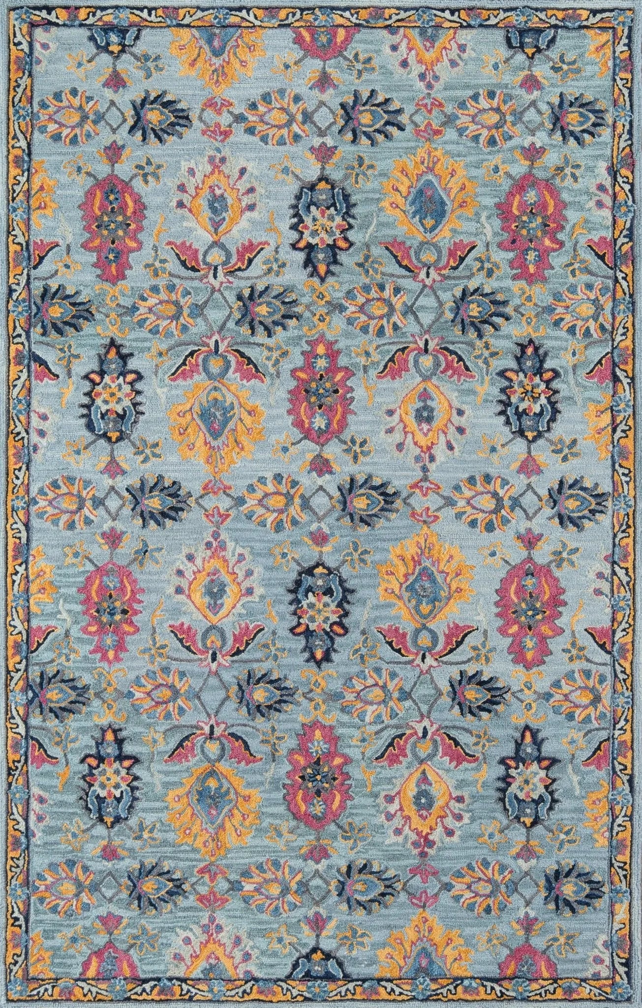 Ibiza IBI-4 Blue Rug - Baconco