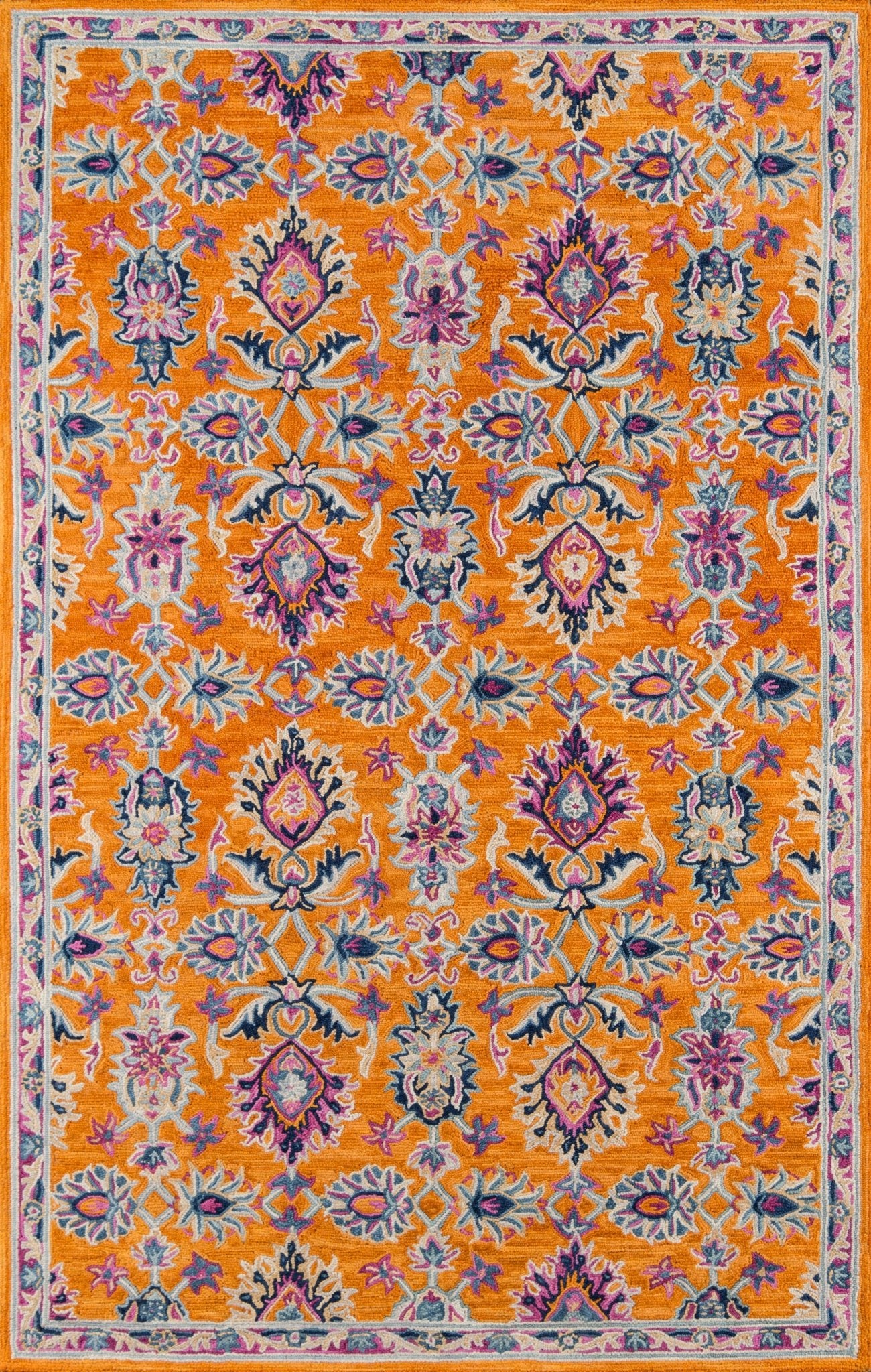 Ibiza IBI-4 Orange Rug - Baconco