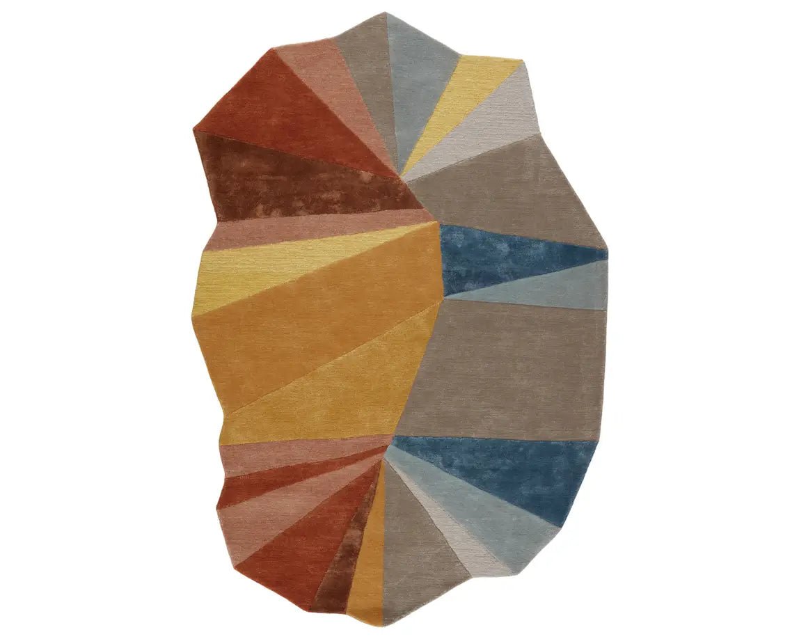 Iconic ICO01 Gold/Blue Rug - Baconco