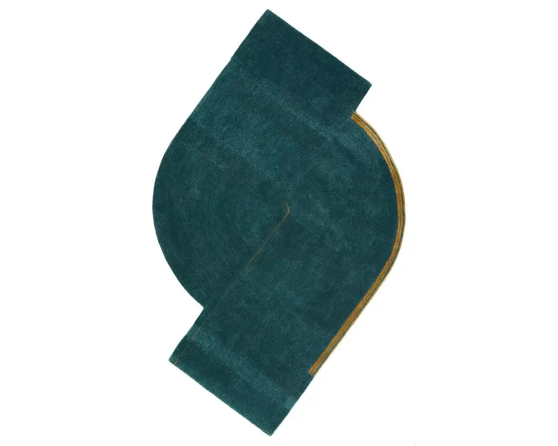 Iconic ICO03 Teal/Gold Rug - Baconco